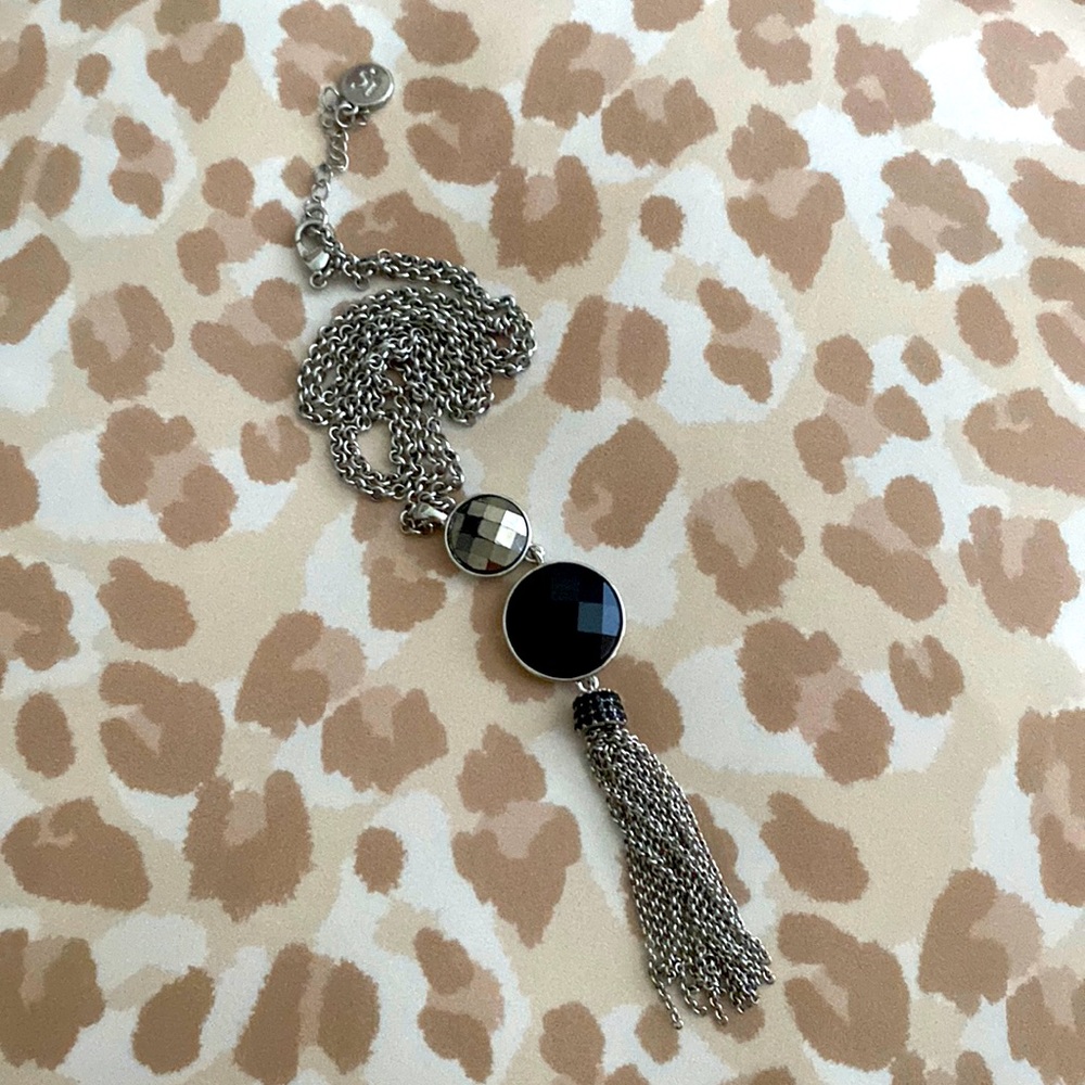 LC Lauren Conrad Beaded Tassel Pendant Necklace